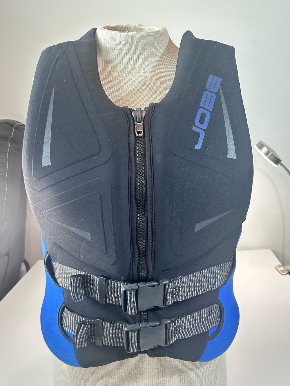 Men’s Black and Blue Neoprene Swim Hybrid Vest